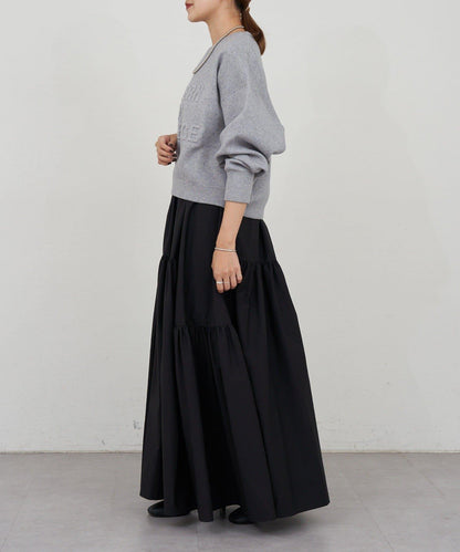 塔夫綢蓬鬆半身裙