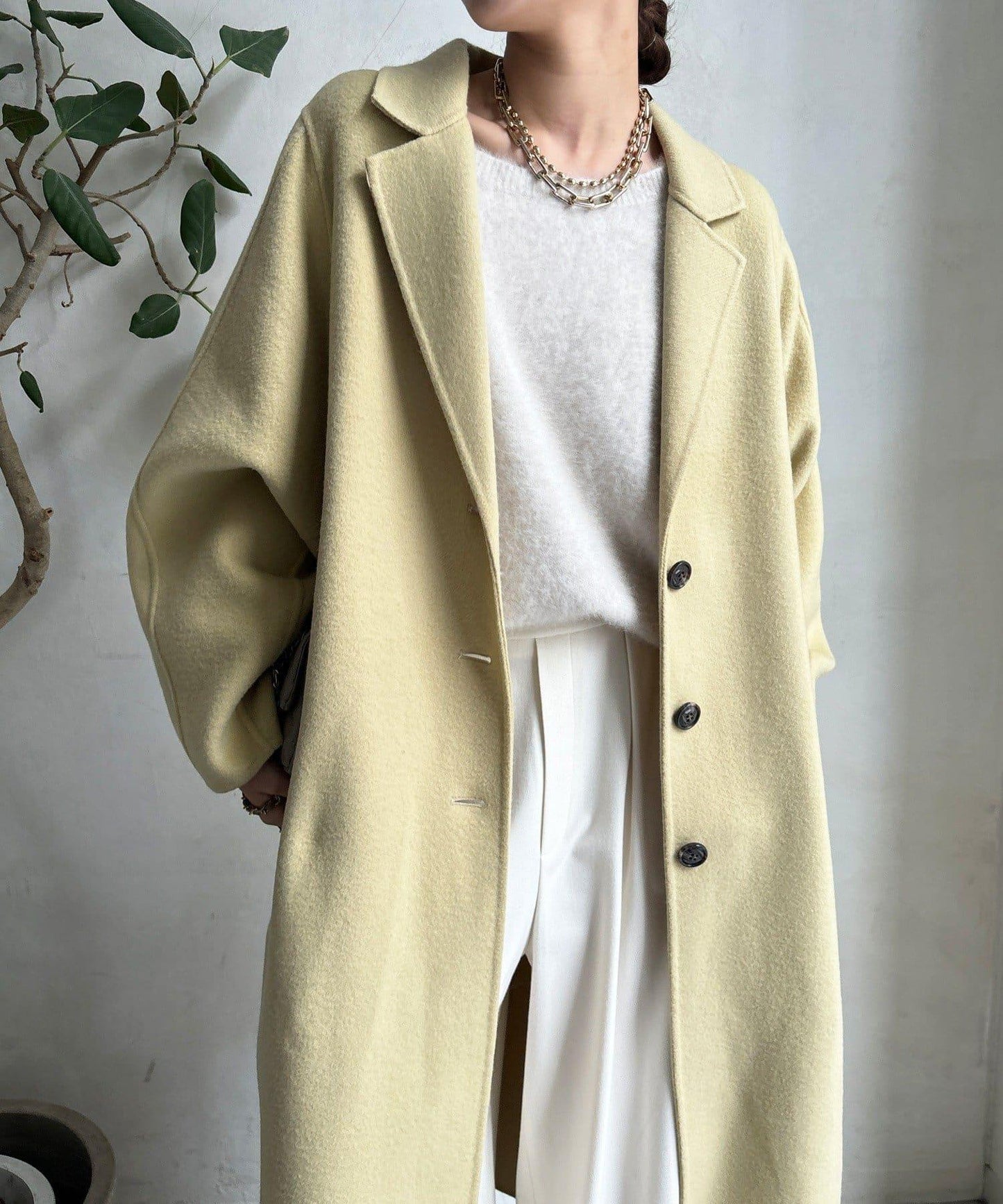 海狸絨長款大衣