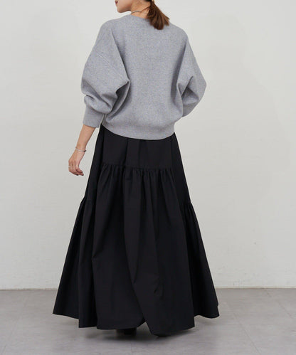 塔夫綢蓬鬆半身裙