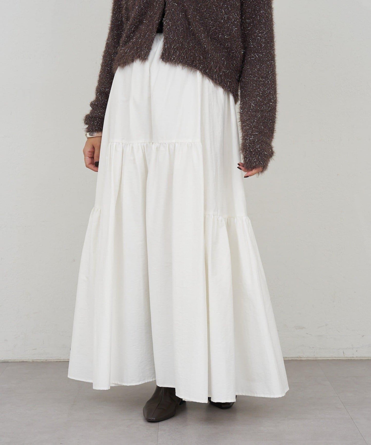 塔夫綢蓬鬆半身裙