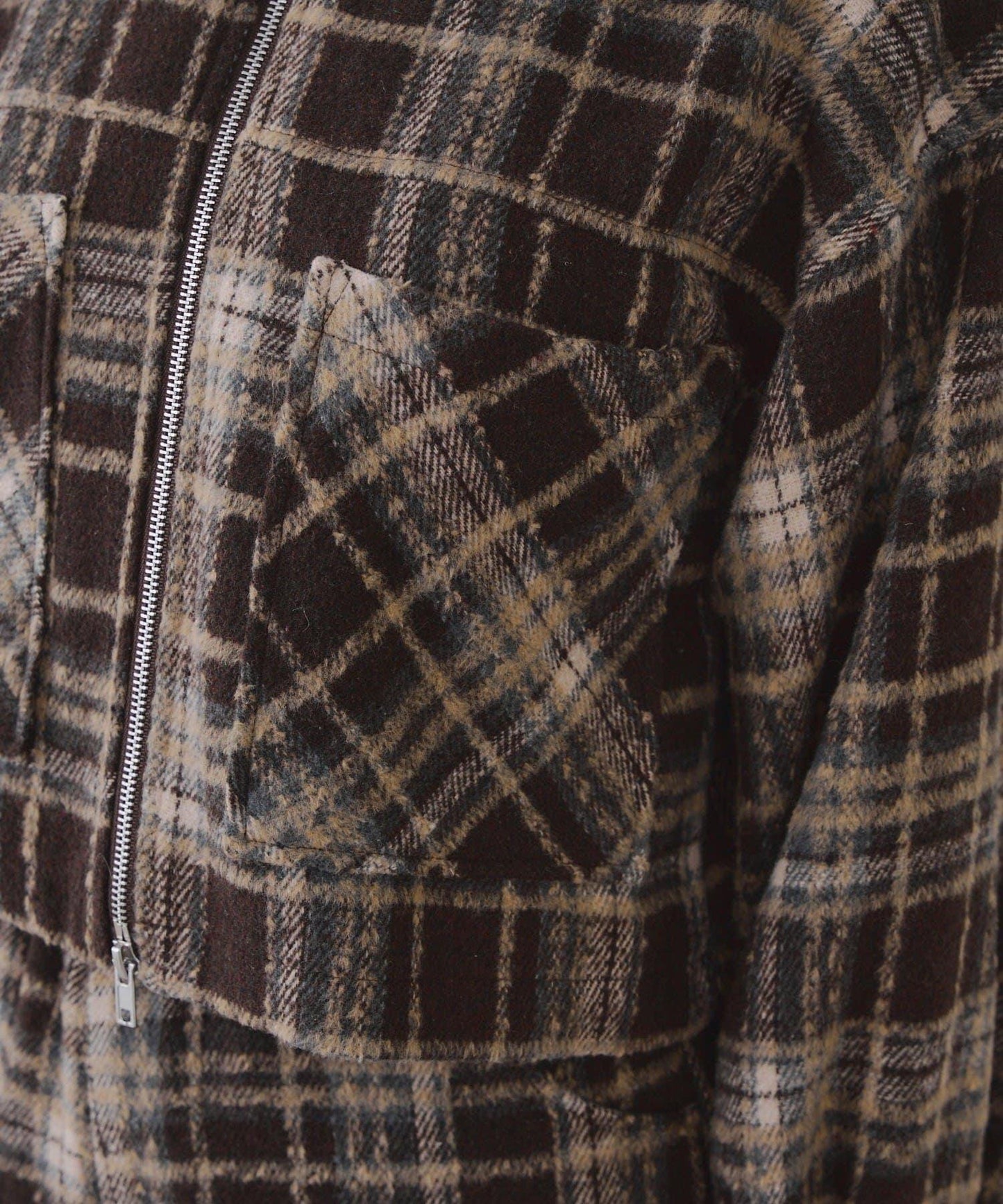 【RMAF】帶毛領拉鍊短款夾克