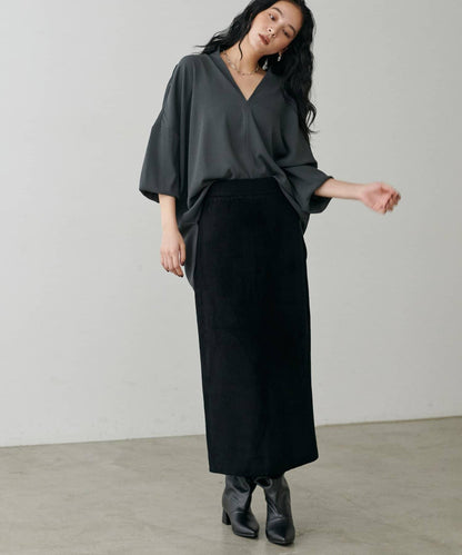 柔軟蓬鬆迷你羽毛針織半身裙