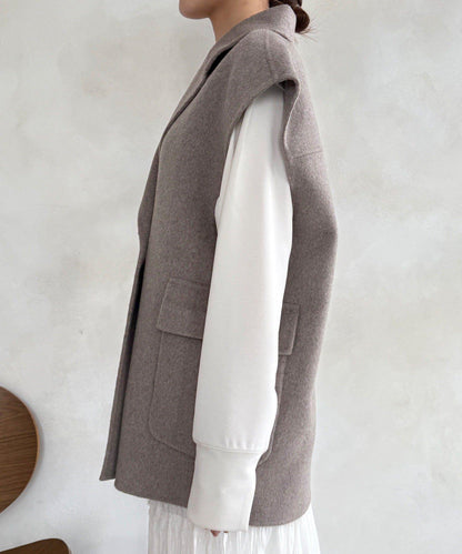 寬鬆版型夾克馬甲