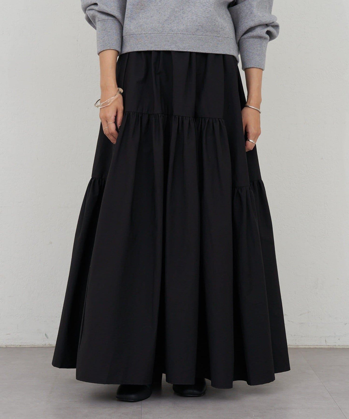 塔夫綢蓬鬆半身裙