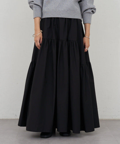 塔夫綢蓬鬆半身裙