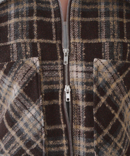 【RMAF】帶毛領拉鍊短款夾克