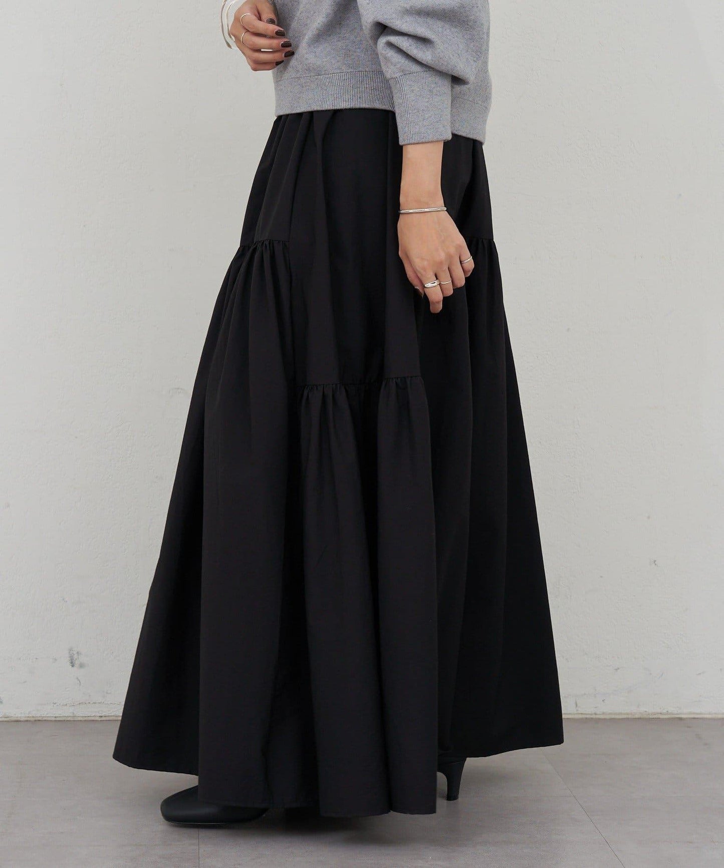 塔夫綢蓬鬆半身裙