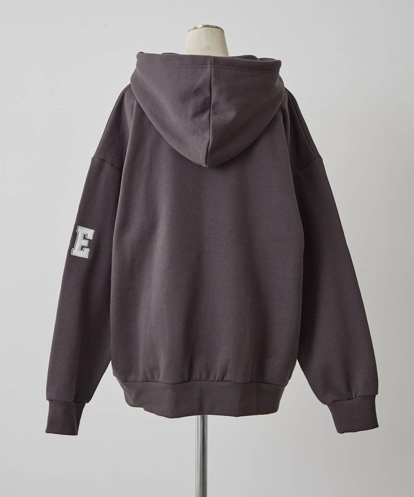 【NUNIFE】【可選兩種長度！】加絨印花連帽衛衣