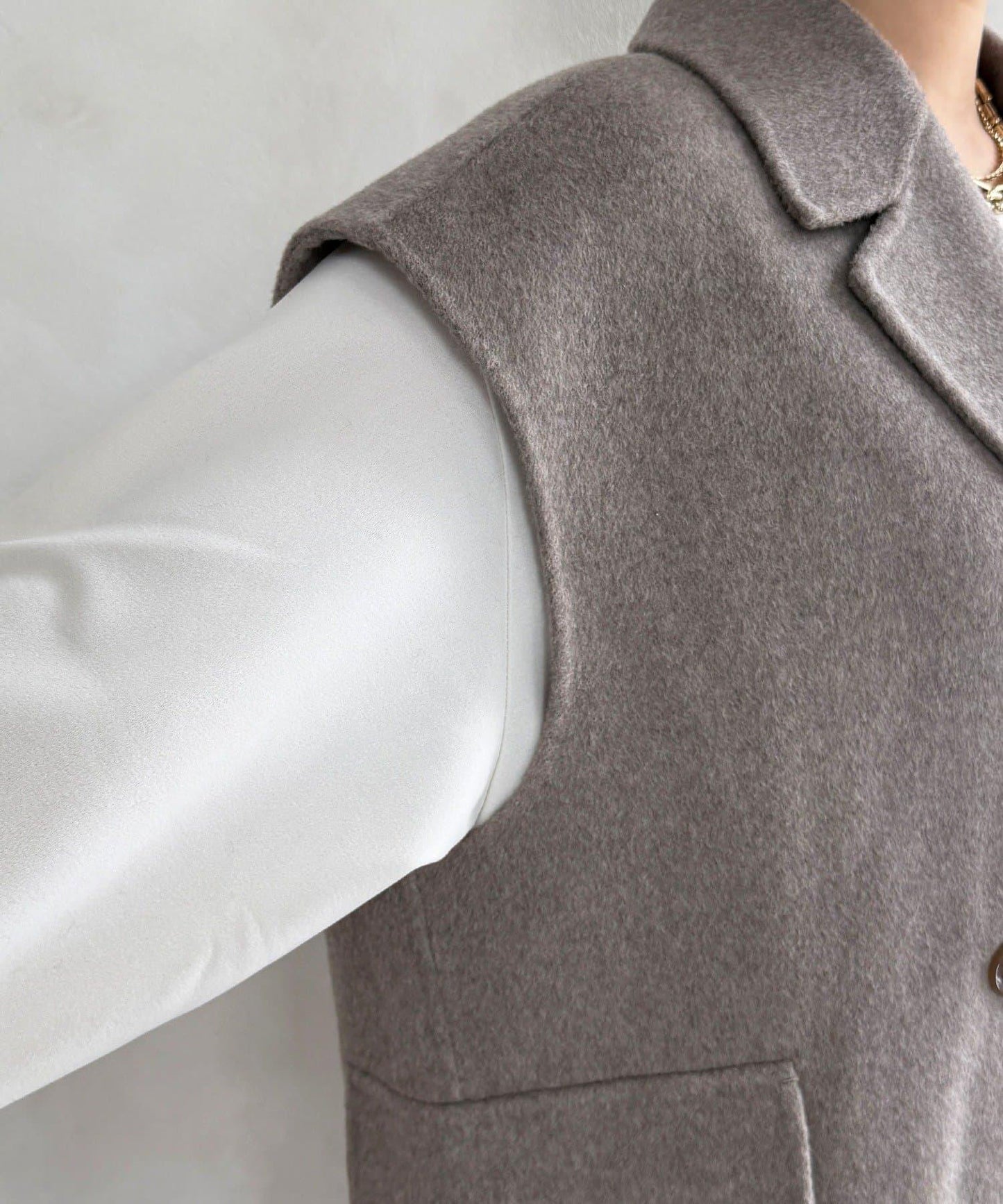 寬鬆版型夾克馬甲