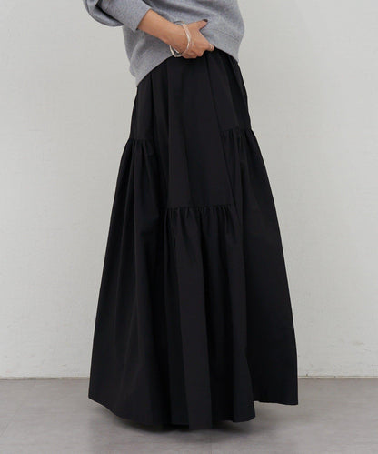 塔夫綢蓬鬆半身裙