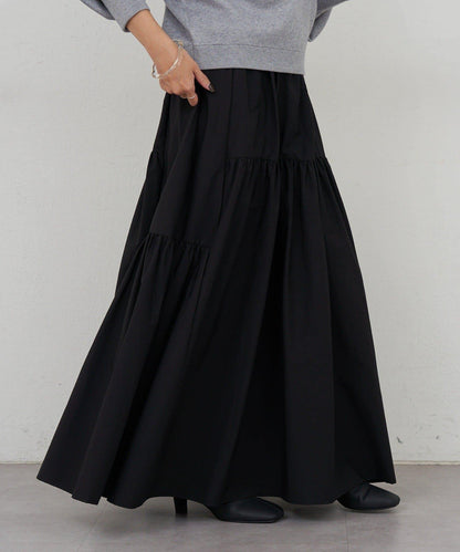 塔夫綢蓬鬆半身裙