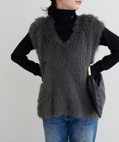 [Yurie企畫]前後兩穿羽毛馬甲