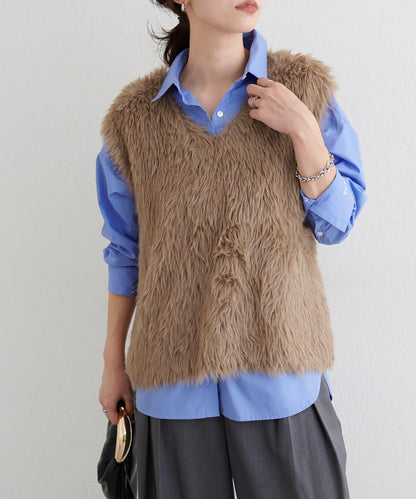 [Yurie企畫]前後兩穿羽毛馬甲