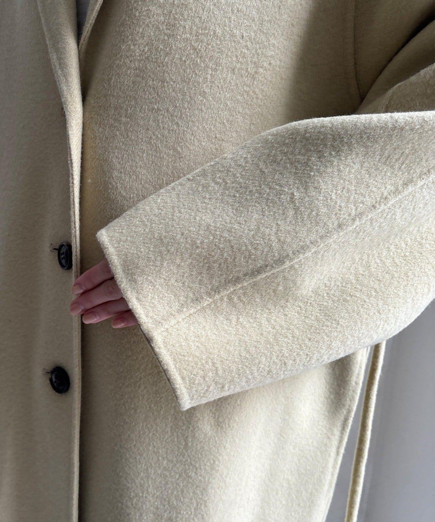 海狸絨長款大衣