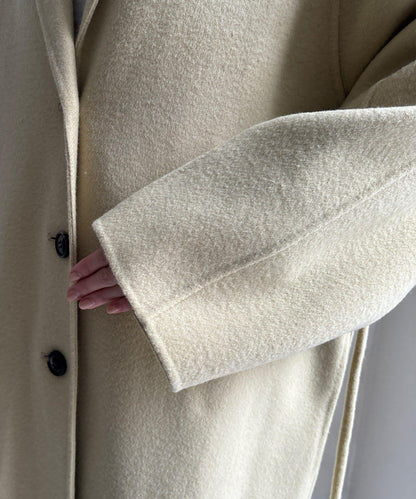 海狸絨長款大衣