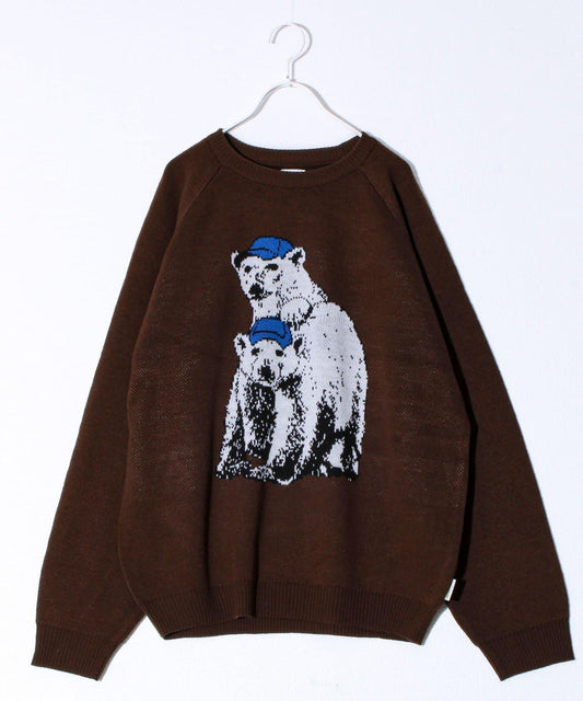 【FREDYMAC/フレ迪馬克】動物紋提花針織衫