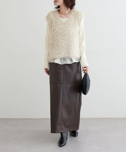 [Yurie企畫]前後兩穿羽毛馬甲