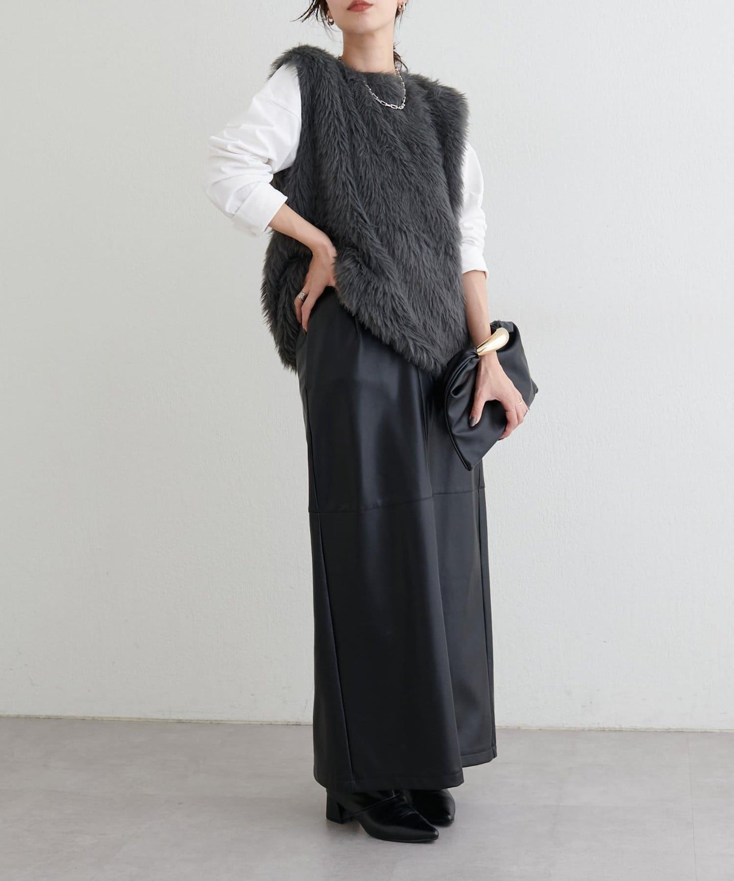 [Yurie企畫]前後兩穿羽毛馬甲