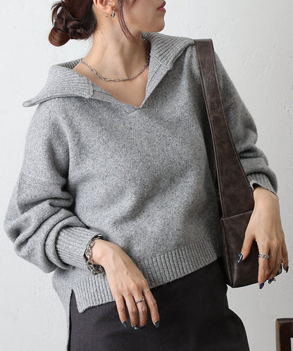 柔軟帶領開襟襯衫