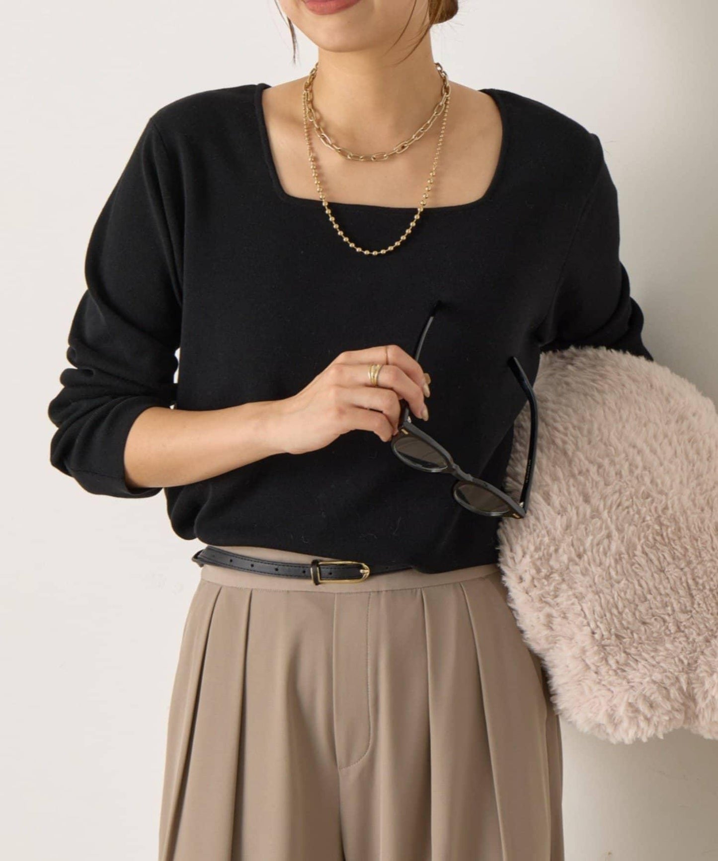 【 さわゆい企畫】方領針織衫