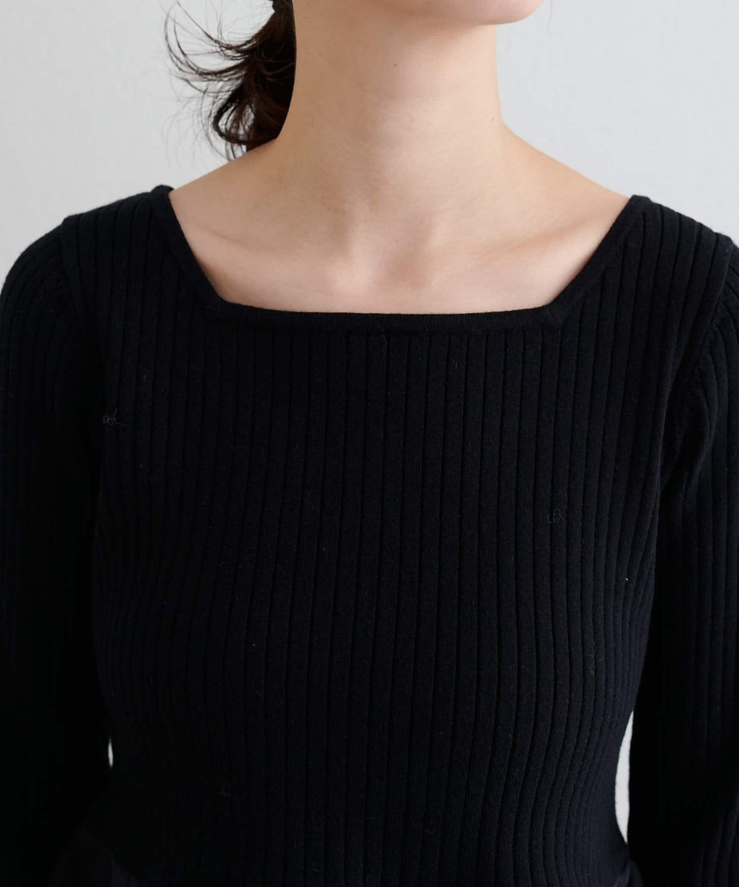 前後兩穿荷葉邊針織衫