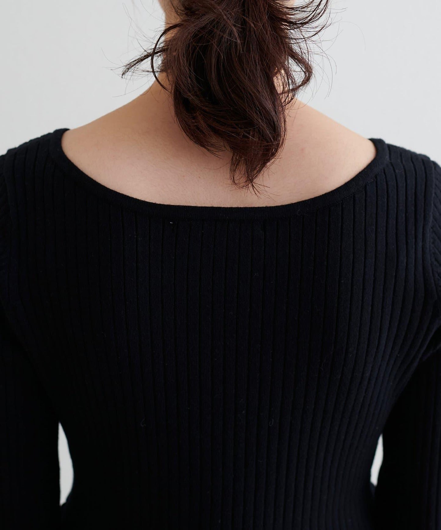 前後兩穿荷葉邊針織衫