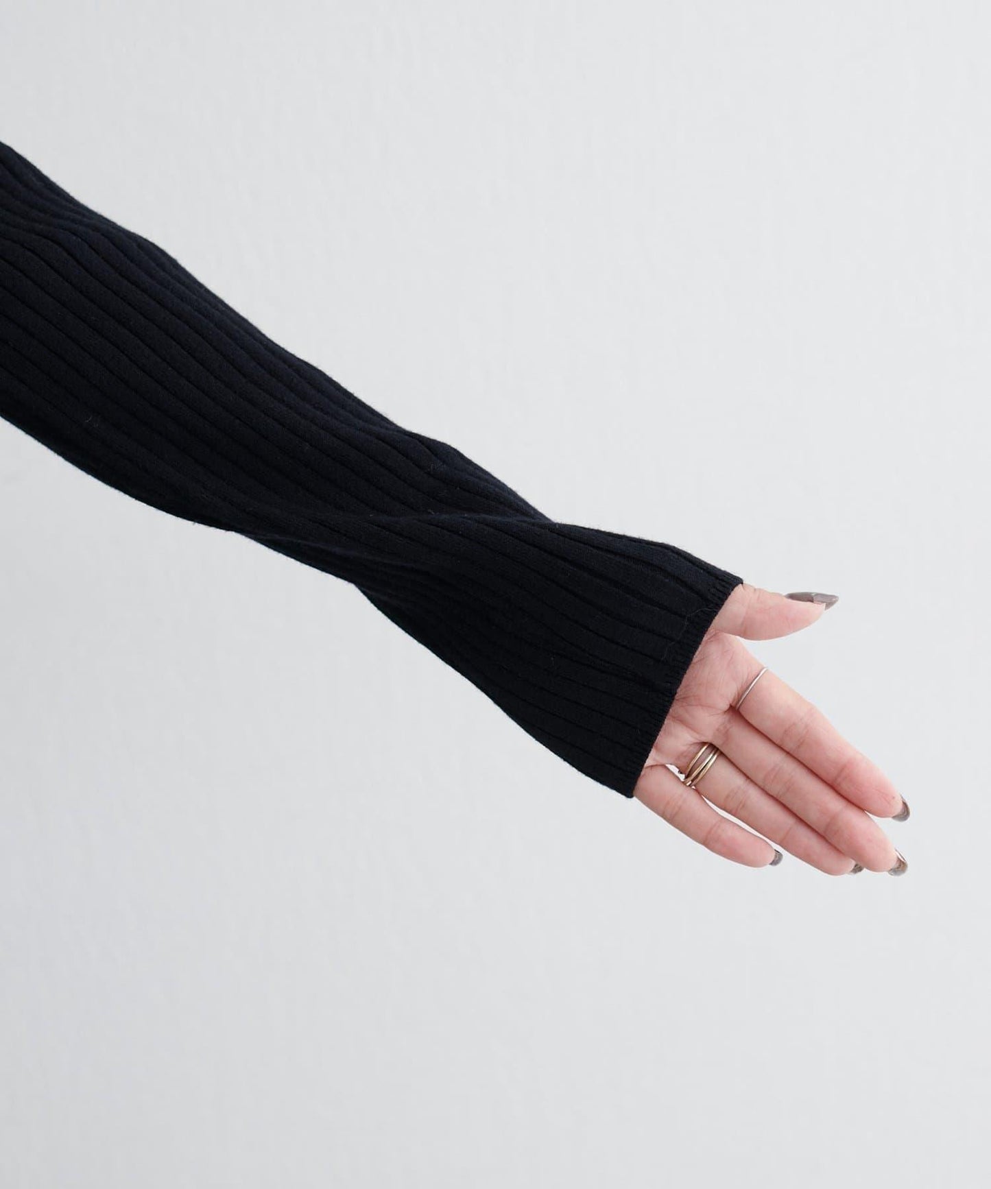 前後兩穿荷葉邊針織衫