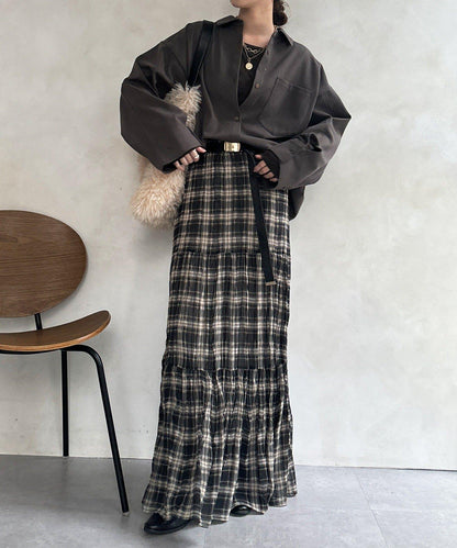 羊毛風寬鬆蝙蝠袖大襯衫