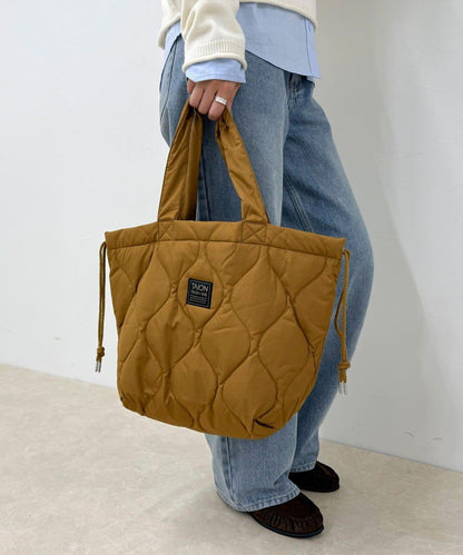 【TAION】軍風羽絨托特包 M