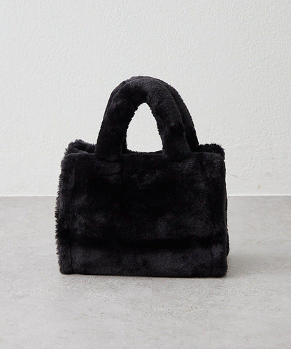 【OUTLET限定】標誌刺繡毛絨托特包