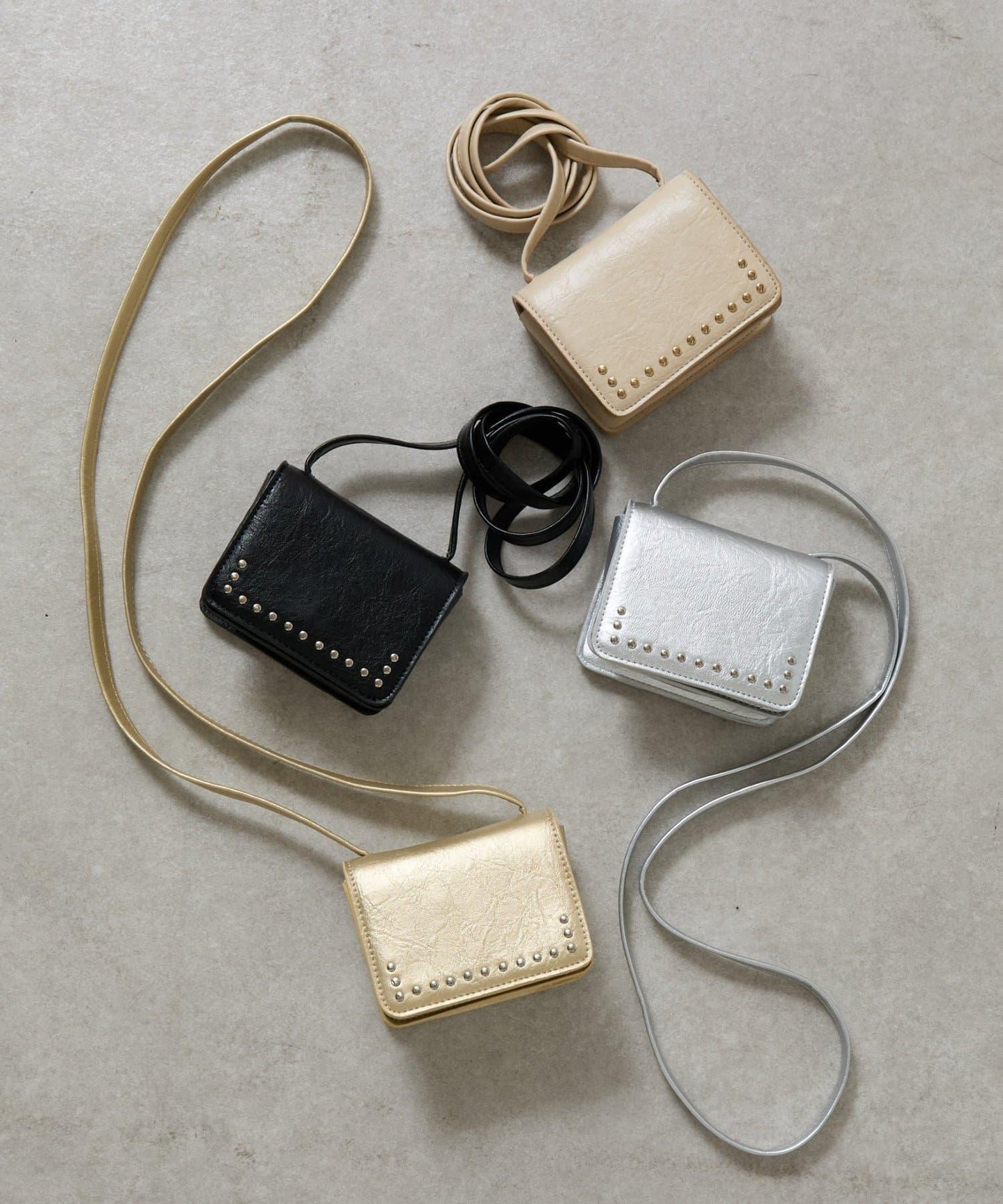 鉚釘迷你單肩包