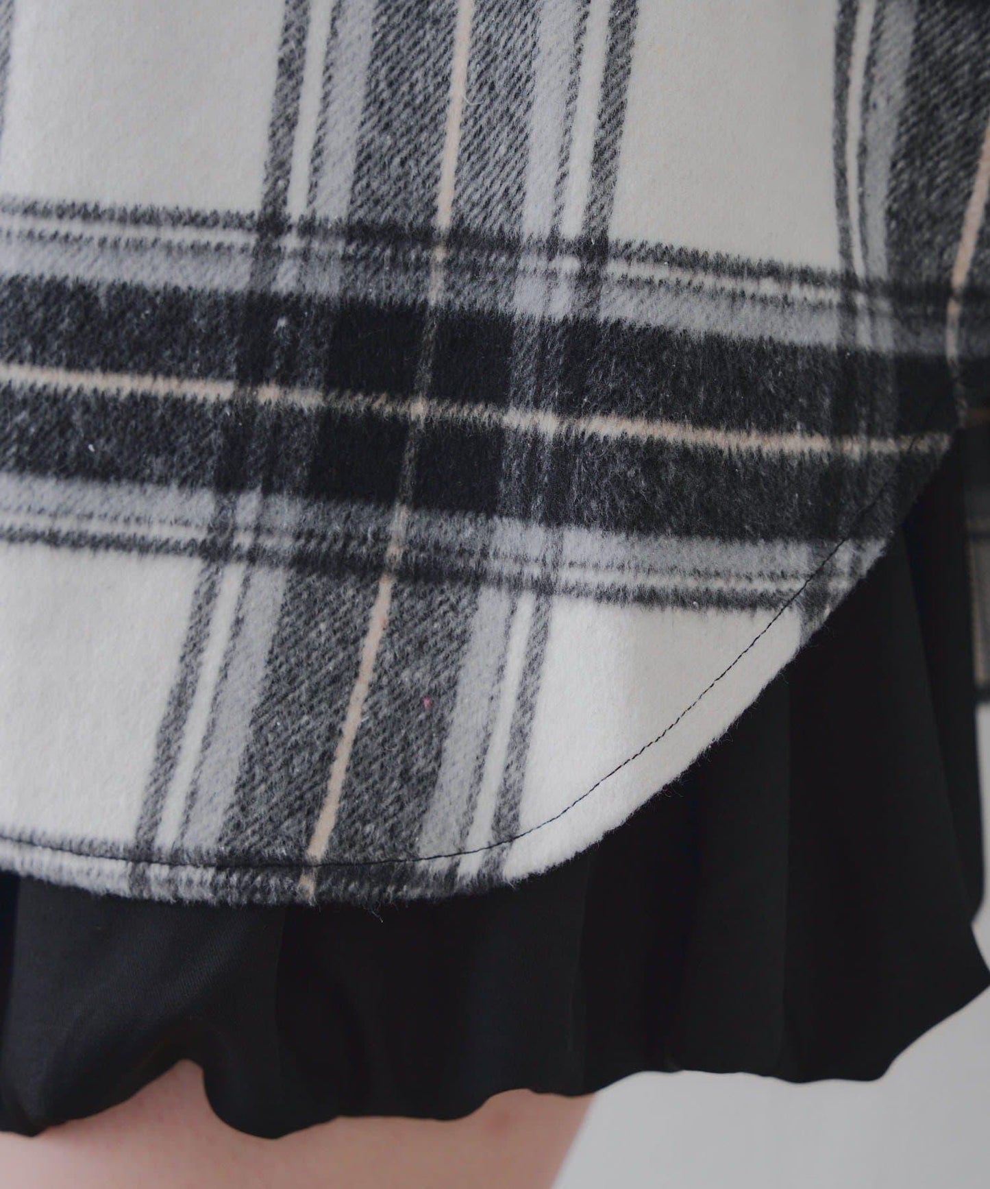 【RMAF】帶蝴蝶結格子連帽襯衫