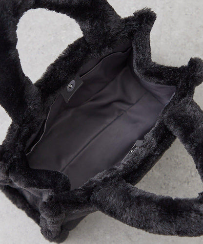 【OUTLET限定】標誌刺繡毛絨托特包