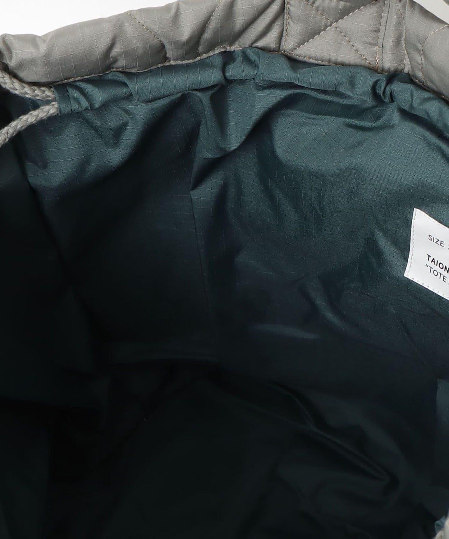 【TAION】軍風羽絨托特包 M