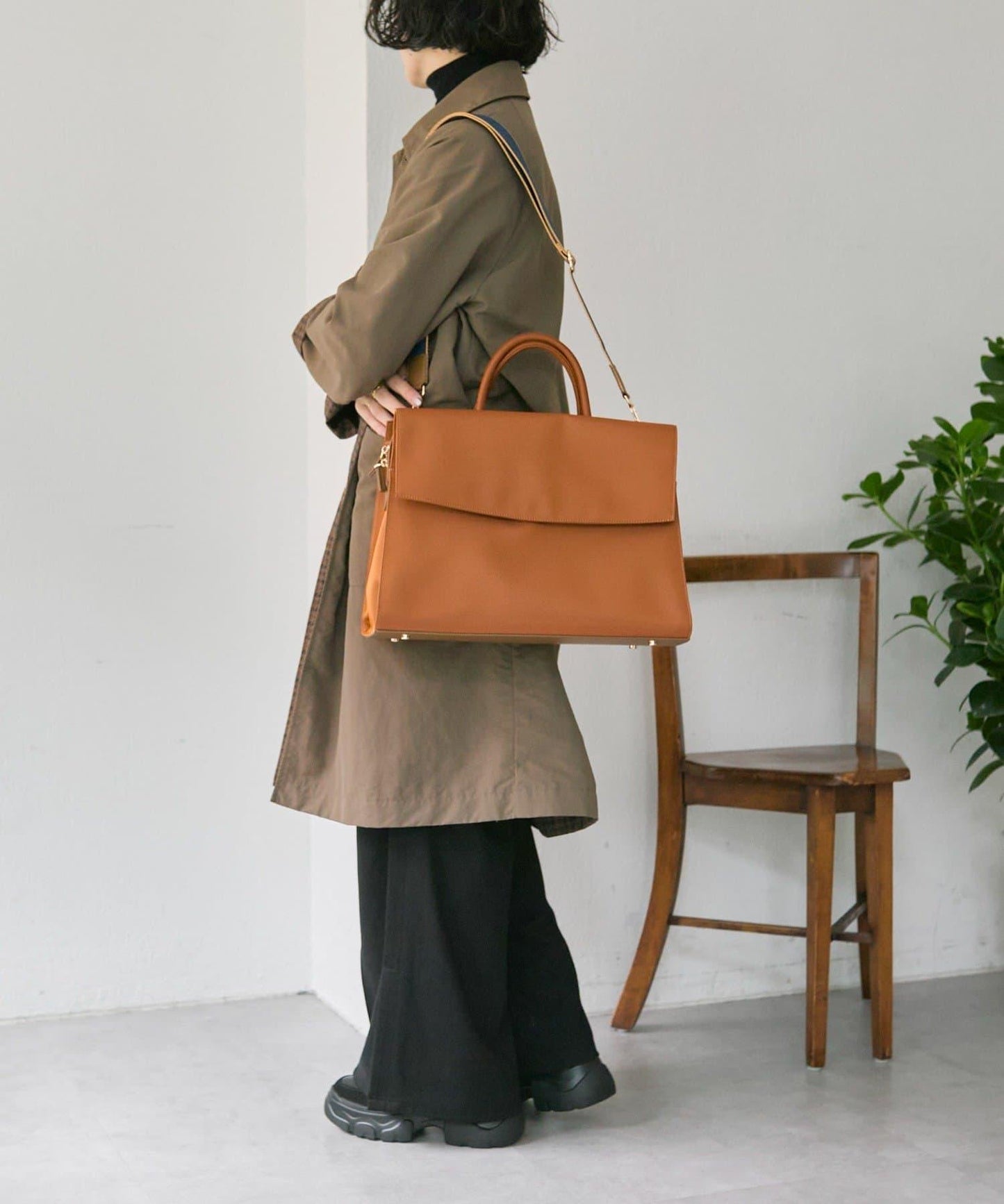 A4尺寸適用時尚防潑水托特包L