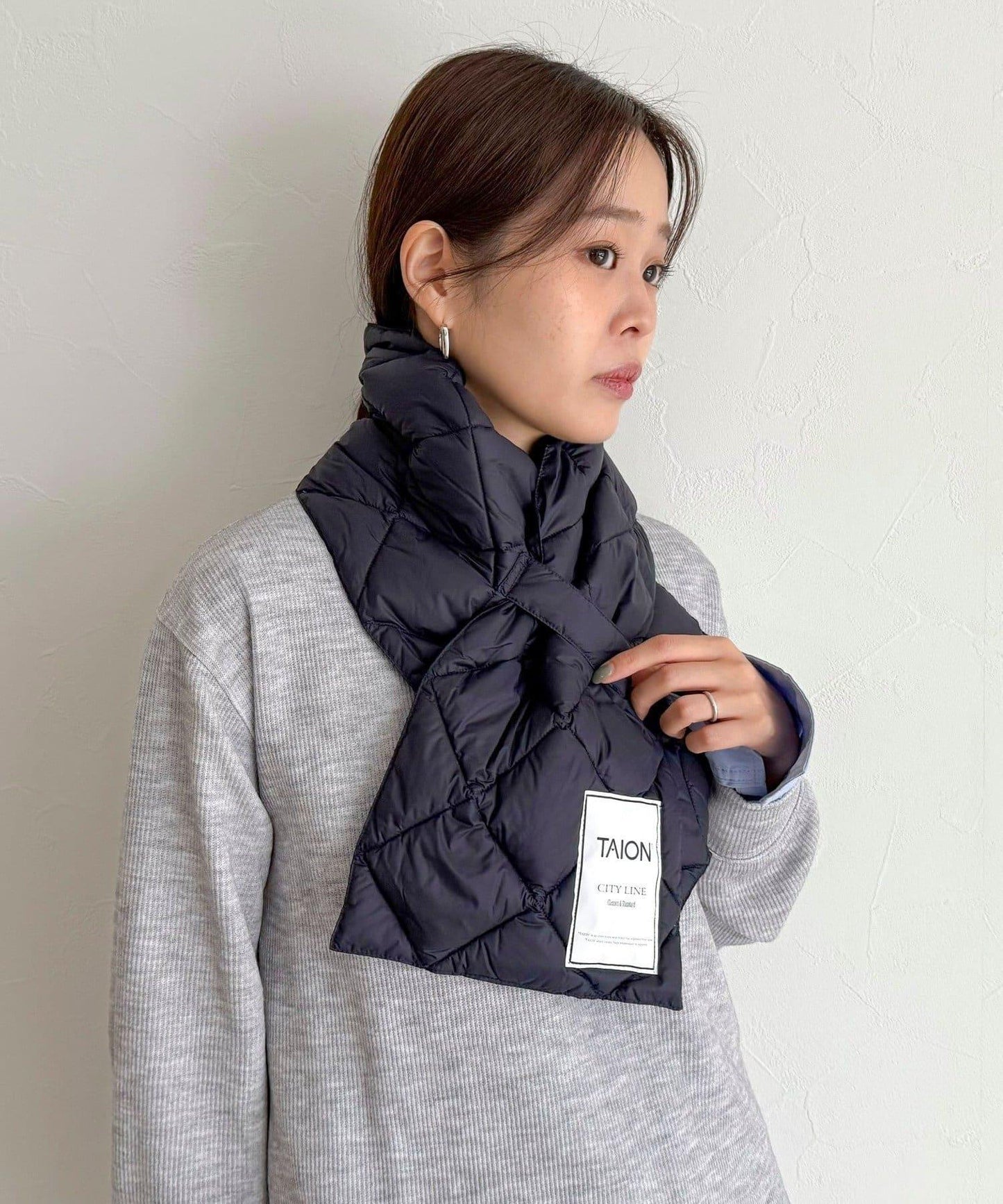 TAION CITY羽絨圍巾
