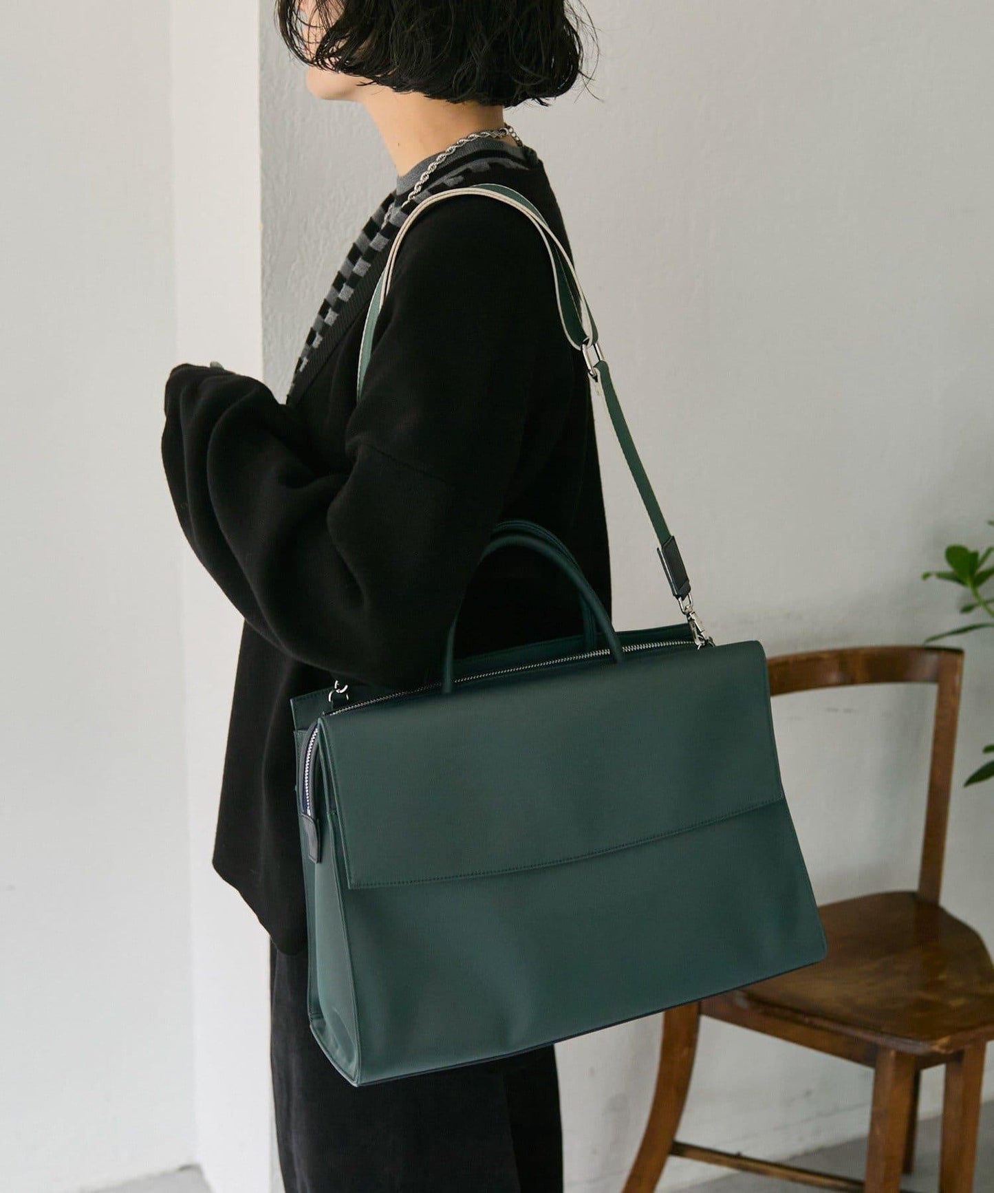 A4尺寸適用時尚防潑水托特包L