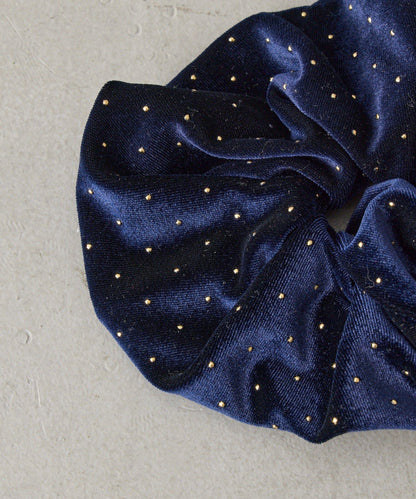 鑲釘天鵝絨髮圈