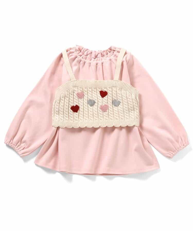 針織背心&荷葉邊內搭2件套_可機洗