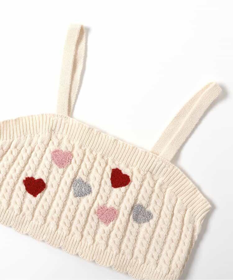 針織背心&荷葉邊內搭2件套_可機洗