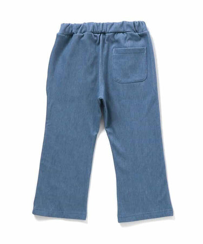 內加絨蝴蝶結開叉休閒褲 十分褲