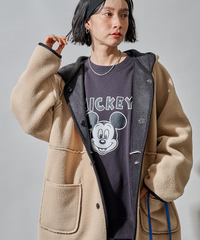 可雙面穿連帽燈芯絨羊羔絨夾克