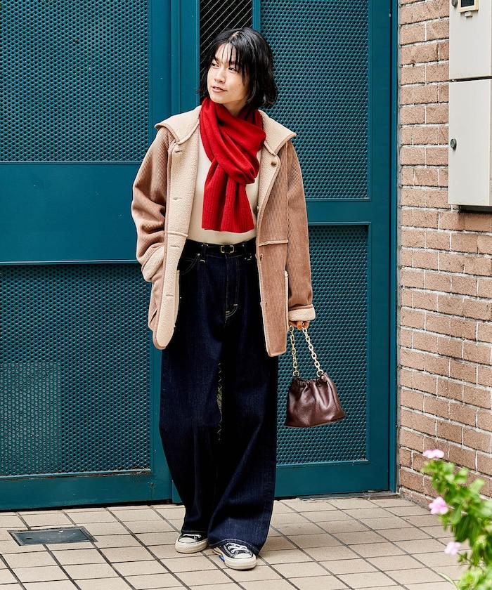 可雙面穿連帽燈芯絨羊羔絨夾克