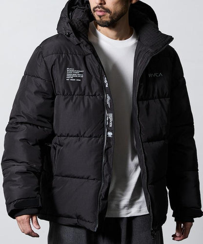 男士背面印花羽絨夾克