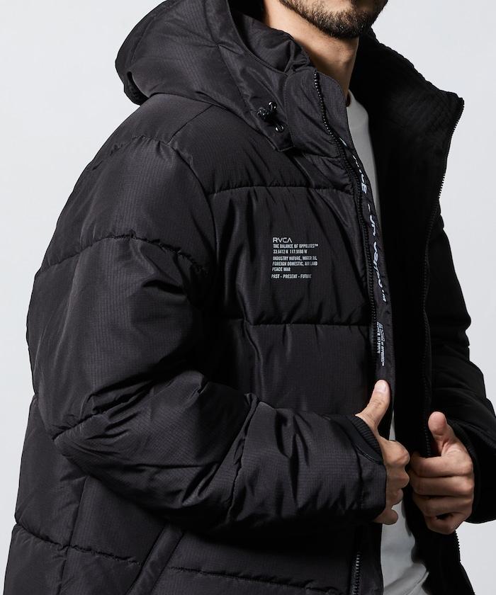 男士背面印花羽絨夾克