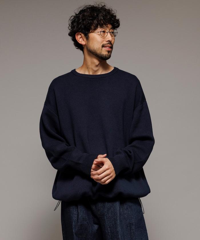 米蘭羅紋抽繩圓領針織衫 / 易打理