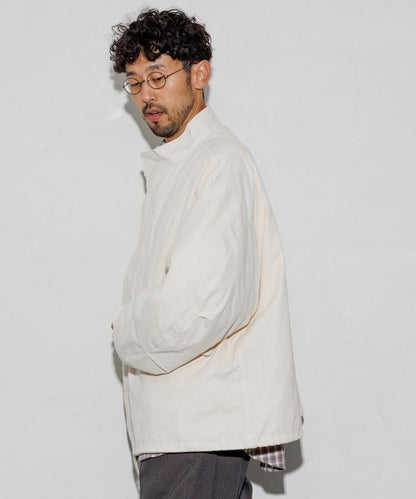 M65短款軍裝大衣 內膽套裝 米色 象牙白