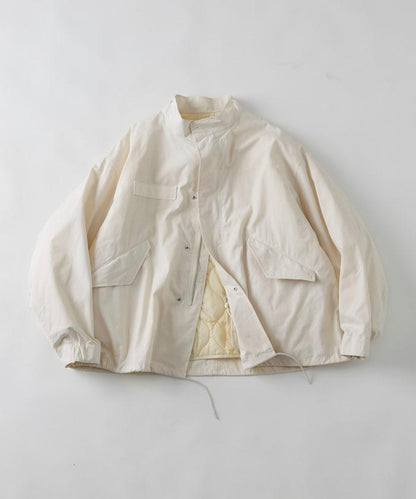 M65短款軍裝大衣 內膽套裝 米色 象牙白