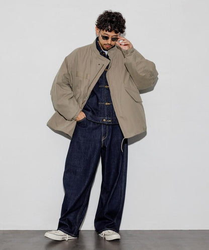 M65短款軍裝大衣 內膽套裝 米色 象牙白