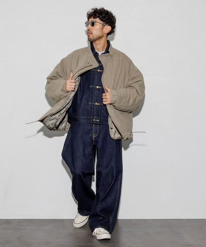 M65短款軍裝大衣 內膽套裝 米色 象牙白